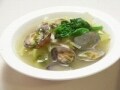あさりと春キャベツのジェノベーゼスープ