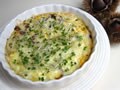 手軽な朝食メニュー　卵と長芋のグラタン