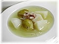 旬の野菜を使ったヘルシー料理　優しい春のスープ