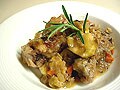 栗と鶏肉の煮込み料理