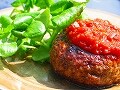 肉汁たっぷり！　自家製はちみつケチャップで食べる　昔ながらの手作りハンバーグ