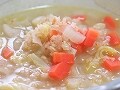 体に優しく栄養たっぷり　玄米と根菜のミネストローネ