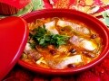 白身魚とオリーブのタジン