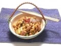 新米に合う簡単惣菜　鶏肉と大豆の炒め煮