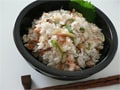 みょうがの甘酢漬けと鮭寿司