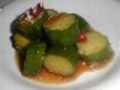 即席漬物　胡瓜と西瓜のウスターソース漬け