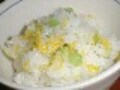 もってのほかの菊づくし　菊ごはん／和え物