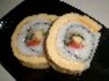 ロールケーキのような　玉子の太巻き寿司