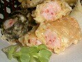 簡単で見栄えが良い料理　たたき海老の湯葉巻き揚げ