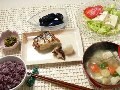 サラダ豆腐・三五八漬け鰊・トン汁　3月31日・今日の晩ご飯