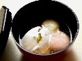 ふんわり長芋団子入り～おすましお雑煮～