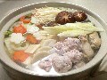 鶏と烏賊団子の水炊き