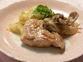 お釜で鶏とキャベツのさっぱり酒蒸し煮