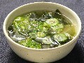 5分で作れる わかめとレタスのスープ
