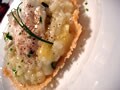 パルミジャーノで作る食べられるお皿 vol.2　アスパラとズッキーニのリゾット
