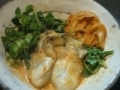 牡蠣とセリの豆乳キムチ鍋