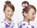 ロングヘアに！ 浴衣に合う大人可愛いお団子アップヘアアレンジ