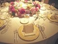 夏の結婚式のテーブルコーディネート