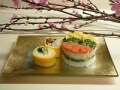 三色のミニ押し寿司
