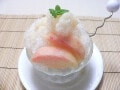 ピーチかき氷レシピ……桃をトッピングして楽しむ！