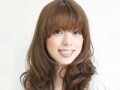 Aラインセミロングにしっかりカール