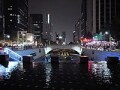 韓国ソウルの新しい観光スポット　清渓川の夜景