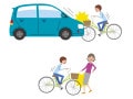 自動車保険は自転車事故にも使える？