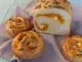 かぼちゃのパンのレシピ！ホームベーカリーでパンプキンロール食パン