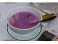 食欲なくす！？ 紫色のスープ