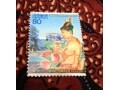 スリランカのシギリヤロック柄切手