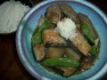 ゴボウや大根の旨味とそばつゆが合う揚げ茄子