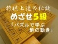 「飛・角」将棋パズル～じゃま駒と手順前後を知る