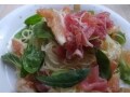 相性のいい、いちじくと生ハムの冷製パスタ