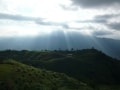 美しく見事な風景、「六十石山」の連なる丘