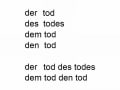 現代詩で学ぼう　ドイツ語定冠詞の格変化