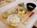 鶏手羽元の塩麹煮定食の献立と段取り