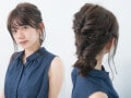 結婚式に！ くるりんぱ&三つ編みでつくる簡単セルフヘアアレンジ