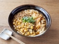 なめこと納豆のチゲうどんレシピ……めんつゆで簡単10分！