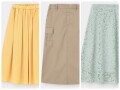 GU春の新作は「楽々キレイ」！ウエストゴムの高見えスカート3選