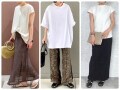 【体型のお悩み別】大人の女性のきれい見えする「白Tシャツ」コーデ