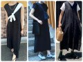 無印良品の黒ワンピは大人の味方！マネしたいきれいめコーデ4選