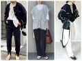 ほっそり見えが嬉しい！40代に今おすすめしたい「パンツ」を使った旬のモノトーンコーデ