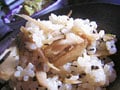 ７つの春野菜レシピ　葉わさびと新ごぼうの玄米ごはん