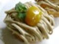 秋の味覚・栗とサツマ芋のモンブラン