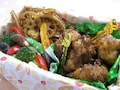 ふっくらからあげと秋の味覚の行楽弁当