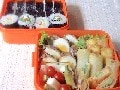 2004年運動会のお弁当：サラダ巻き弁当