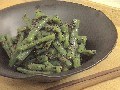 簡単惣菜：インゲンの黒ごま酢味噌和え
