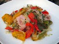 夏のお惣菜：パプリカとハムのマリネ