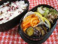 Weeklyおべんとうれしぴ：6月2週目　セロリと豚肉のレモン焼き弁当