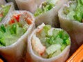 お弁当用ハムの野菜の生春巻